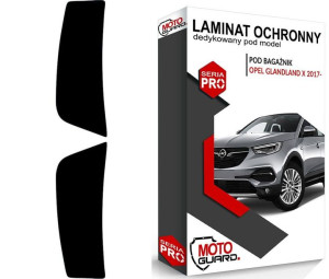 CZARNA FOLIA OCHRONNA na tylny zderzak OPEL GRANDLAND X