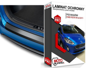 CZARNA FOLIA OCHRONNA na tylny zderzak FORD FIESTA VIII