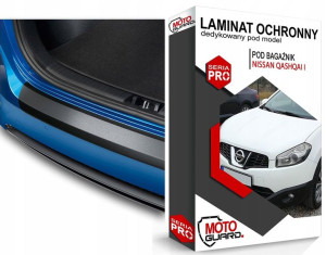 CZARNA FOLIA na tylny zderzak NISSAN QASHQAI I 1