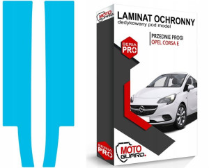 FOLIA OCHRONNA NA PROGI przednie OPEL CORSA E
