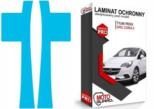Folia Ochronna Na Progi Tylne Opel Corsa E