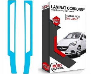 FOLIA OCHRONNA NA PROGI przednie OPEL CORSA E