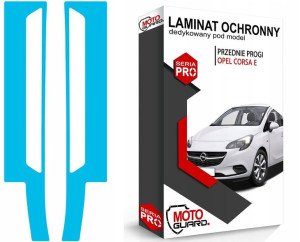 FOLIA OCHRONNA NA PROGI przednie OPEL CORSA E