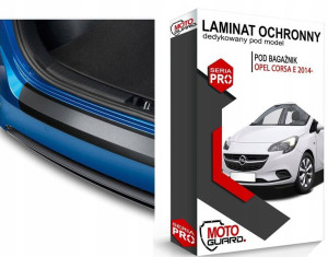 CZARNA FOLIA na tylny zderzak OPEL CORSA E 2014-