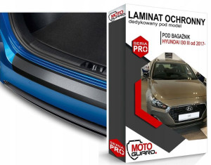 CZARNA FOLIA pd bagażnik HYUNDAI I30 III od 2017