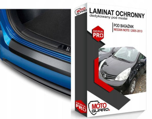 Czarna Folia Pod Bagażnik Nissan Note I 1