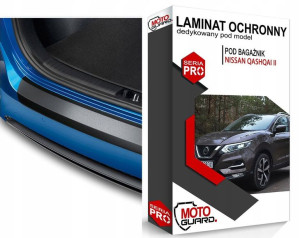 CZARNA FOLIA na tylny zderzak NISSAN QASHQAI II 2