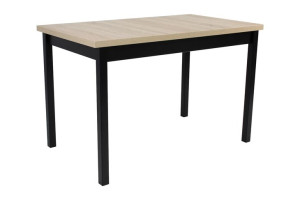 Stół Rozkładany Drewno Bukowe Blat Laminat 70x120/160 cm *M-10
