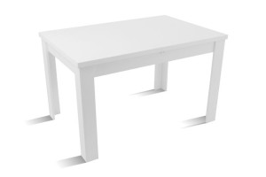 Stół Laminowany Rozkładany Biały 80x120/160 cm *C-2