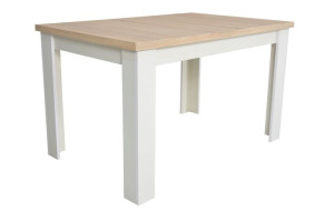 Stół Laminowany Rozkładany Biały / Sonoma 80x120/160 cm *C-2