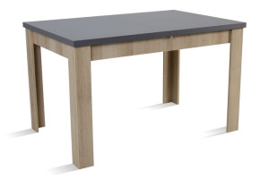 Stół Laminowany Rozkładany Buk / Szary 80x120/160 cm *C-2