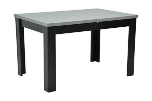 Stół Laminowany Rozkładany Czarny / Szary 80x120/160 cm *C-2
