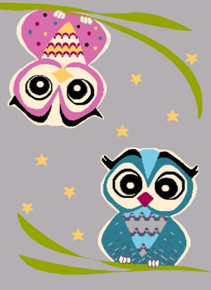 Dywan Agnella Funky Top Owl Grey 200X280