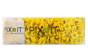PIX-IT Yellow 180 el. Litery + Cyfry + Emotikony
