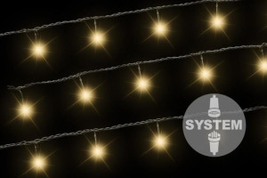 diLED świetlny łańcuch - 100 LED, biała ciepła