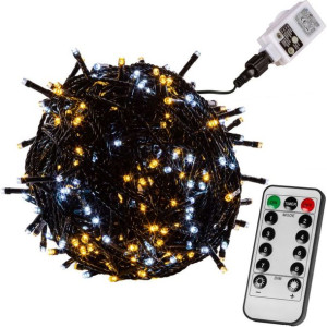 VOLTRONIC Świąteczny łańcuch 5 m, 50 LED, ciepła / zimna