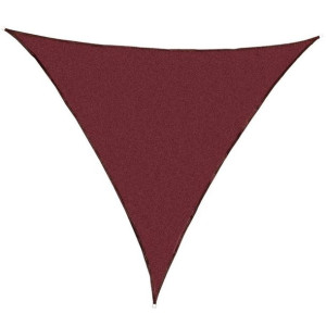 Plandeka ogrodowa zacieniająca trójkątna, czerwona, 360 cm