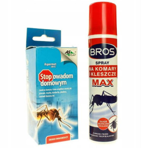 Zestaw BROS Spray + Aspermet Ochrona przed owadami