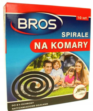 Bros Spirala Na Komary Do 8h Ochrony 10szt