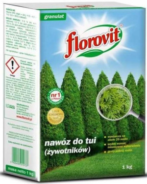 FLOROVIT Nawóz do tui żywotników ok. 25 roślin 1kg
