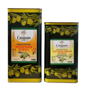 Catapano Oliwa  Extra Vergine i Sansa z Włoch ZESTAW 3L+ 5L