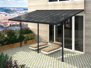 Duża aluminiowa pergola ogrodowa BRUCE H, 557 x 305 cm