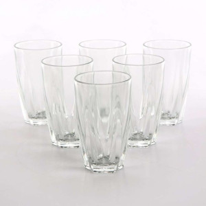 Komplet 6 szt. Szklanek do wody, soków i drinków Korsyka 280 ml.