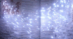Sople 100 Led Lampki Choinkowe Białe Zimne 3,3m