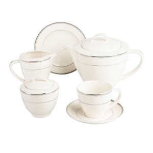 Zestaw kawowy dla 6 osób porcelana MariaPaula Nova Ecru Pure (12 elementów)