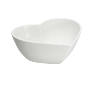 Miska salaterka porcelanowa Regular serce kremowa 16,5 cm