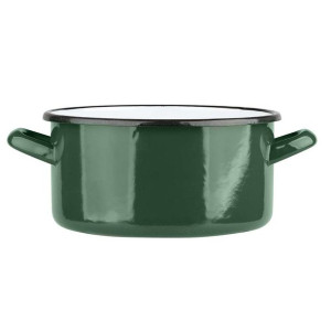 Garnek emaliowany Silesia zielony 2,9 l