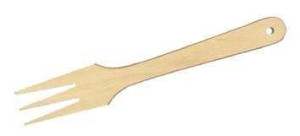 Widelec kuchenny drewniany 28 cm