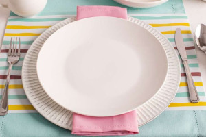 Talerz płytki porcelana Bella Ecru 26 cm