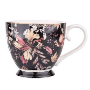 Filiżanka Jumbo porcelanowa na prezent Black Lily 350 ml
