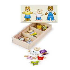 Melissa & Doug - Puzzle drewniane Misie