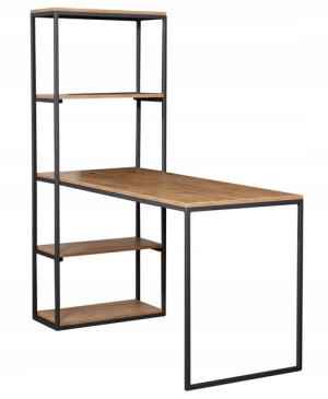 INDUSTRIAL biurko PM21 regał półki nogi metal LOFT