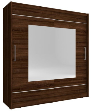 SZAFA PRZESUWNA MA9 180cm duze lustro ELEGANCKA