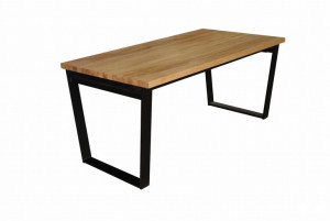 Stół rozkładany dębowy w stylu loft DAVOS  I