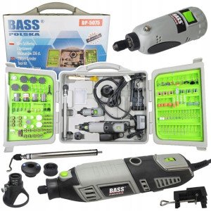 Bass 2x Mini Szlifierka Modelarska Akcesoria 236el
