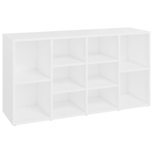 Ławka z miejscem na buty, biała, 103x30x54,5 cm, płyta wiórowa