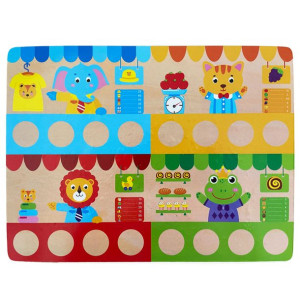 Drewniana Układanka Montessori Puzzle