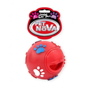 Pet Nova Dog Kula Smakula 7,5cm czerwony