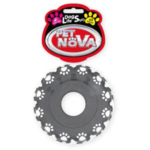 Pet Nova Dog Opona Czarna w Łapki i Kości 11cm