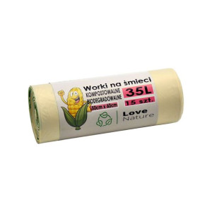 Worki na śmieci 35l. BIO Kompostowalne