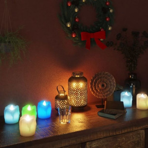 Lumarko Elektryczne podgrzewacze / świeczki LED, 12 szt., kolorowe