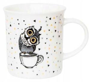 Kubek Gatunkowa Porcelana Sowa 330ml.
