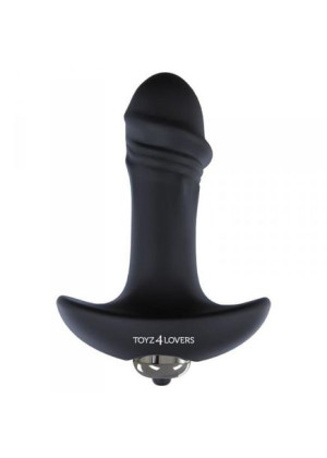 Penis analny z wibracjami. Mały rozmiar. Gładki, przyjemny silikon.