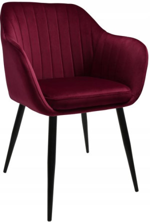 Fotel Dankor Design PIK X bordowy WELUR