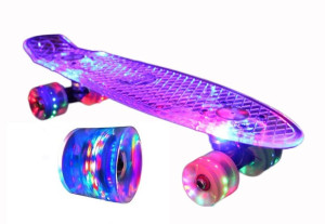 Deskorolka Fiszka Usb Cała Świecąca Koła Led Deska