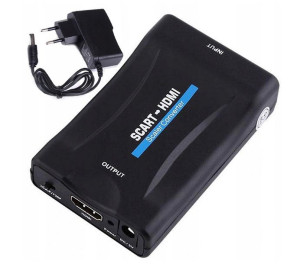 Adapter Konwerter SCART / EURO do HDMI HD